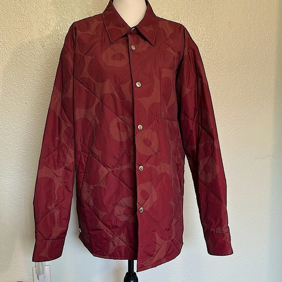 Marimekko + Suntima Pieni Unikko Quilted Chore Jacket Coat EUC XL - Picture 5 of 10